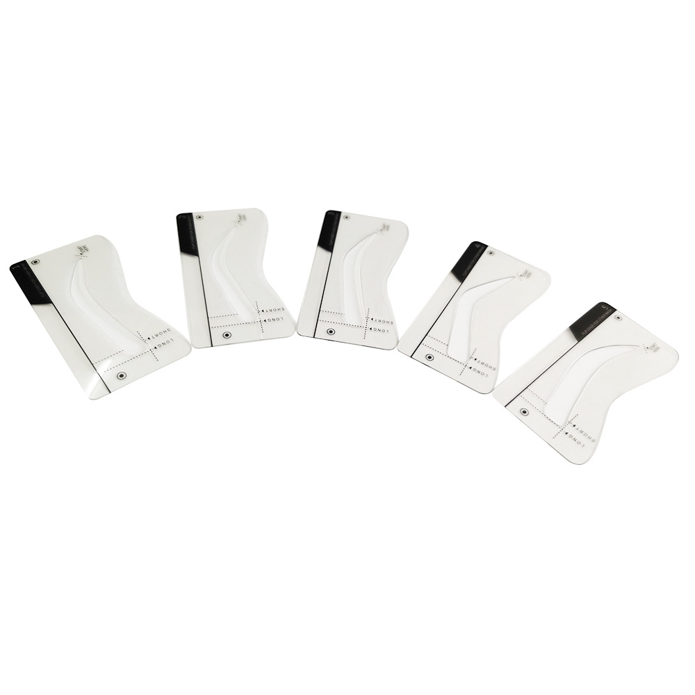 Cross-Border Hot-Selling 5 Transparent Eyebrow Cards, Lazy Eyebrow Cards, Auxiliary Artifacts, Eyebrow Stickers, Eyebrow Shapes, Beauty Tools, European and American