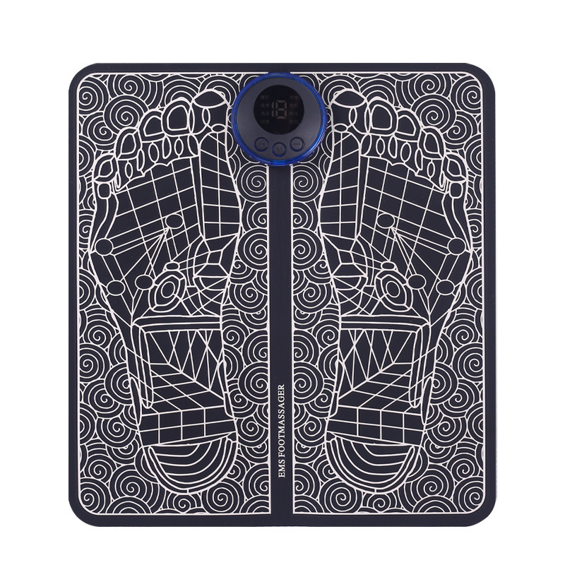 EMS Pulse Massage Foot Pad Foot Massager Foot Massage Instrument Acupoint Meridian Foot Massage Machine Factory Direct Sales