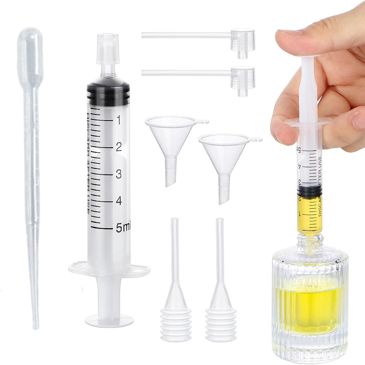 Дозатор для духов, флакон для духов, образец, специальный сепаратор, под упаковка, насосная головка 5 шт.