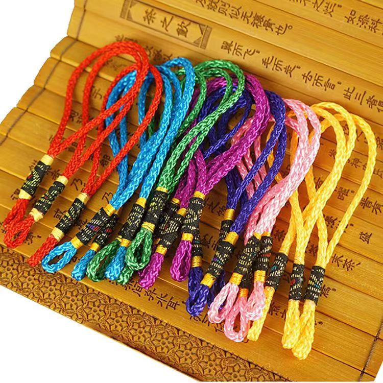 Chinese Knot Small Hanging Head Pendant Rope Car Pendant Pure Hand-woven Tassel Tassel High-grade Packaging Gift Box Rope Head