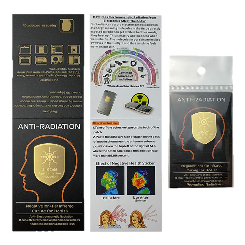 Amazon New 5G 24k Shield Double Phone Shield/Terahertz Energy Radiation Prevention Phone Sticker