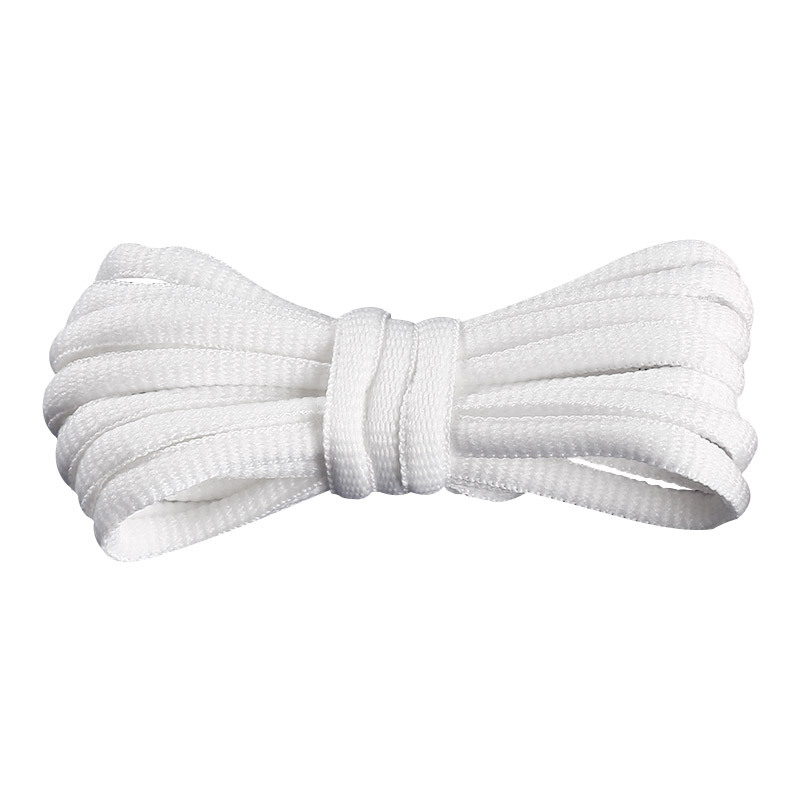 Wild elephant wholesale semicircle shoelace basketball shoes sneaker casual shoes shoelace black and white blue color oval shoelace rope