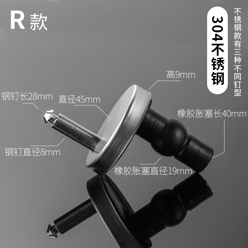 toilet cover screw smart toilet accessories fixing bolt rubber expansion screw nylon expansion screw