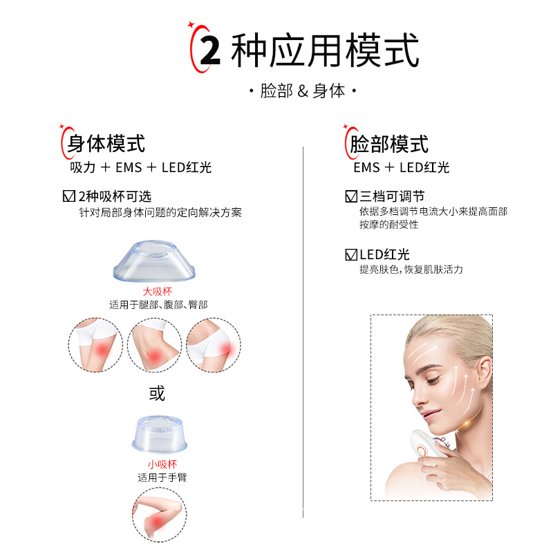 Wholesale Portable Household Handheld Multifunctional Slimming Fat Pushing Machine Massage Body Shaping Vibration Fat Blasting Beauty Instrument