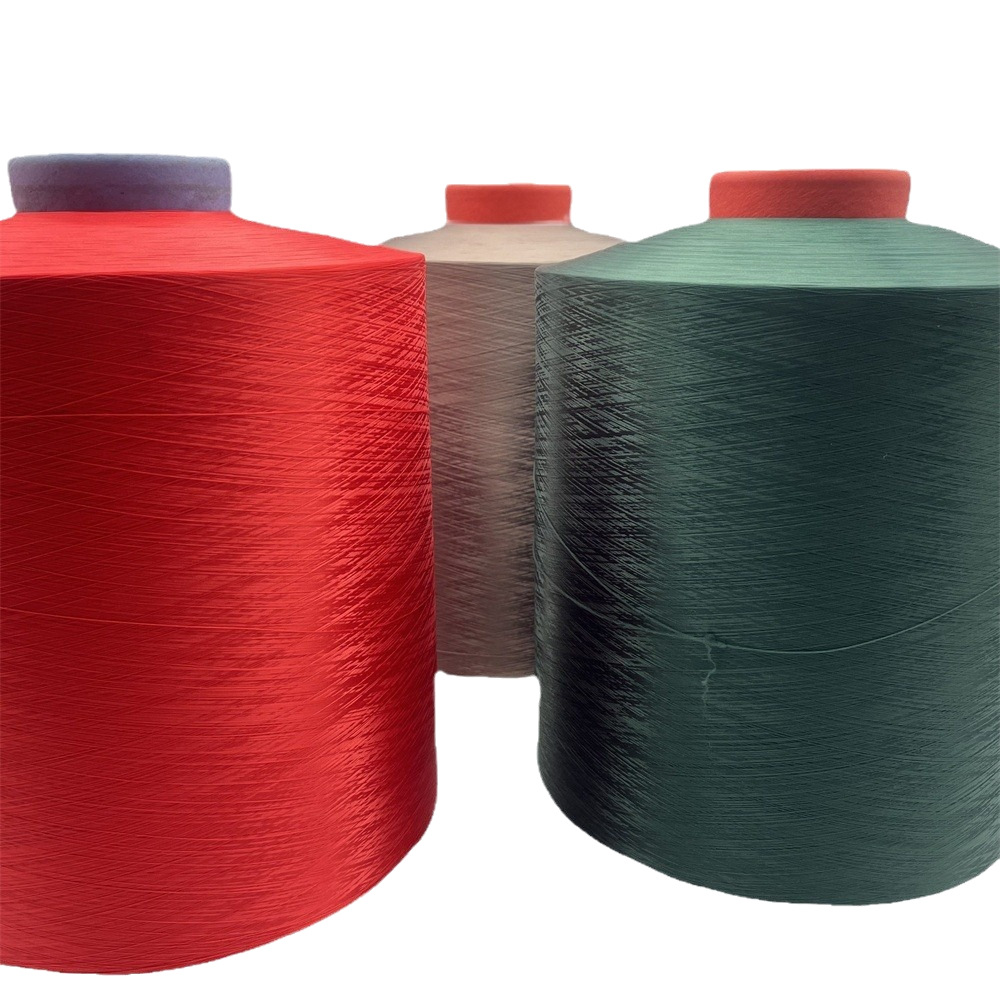 Factory Wholesale 55D/36f White Polyester Low Elastic Wire DTY MeDium Elastic Wire Elastic Fiber Spot