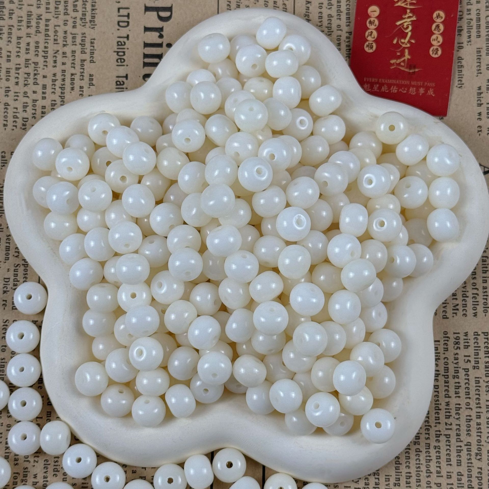 Яблочные круглые бусины бодхи оптом 8*10мм бусины бодхи для самостоятельного изготовления, мягкие бусины для мужчин и женщин, для нанизывания на пальцы