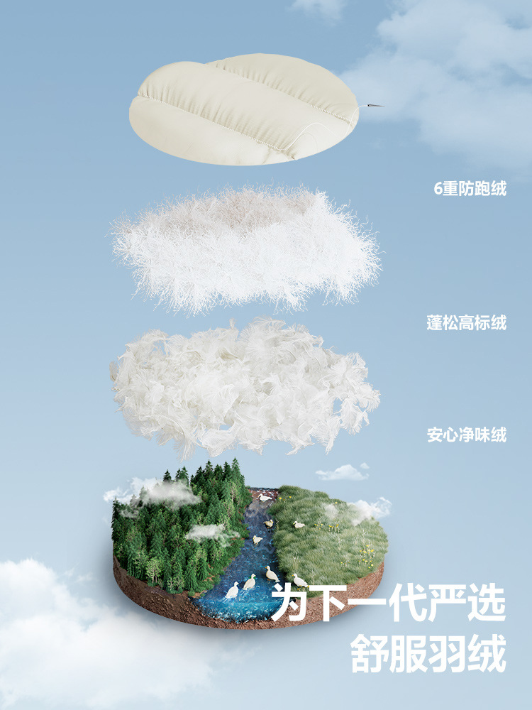 [Three-Proof Fabric] down Pants for Boys and Girls, Winter Baby Warm down Pants, White Duck down Sweatpants