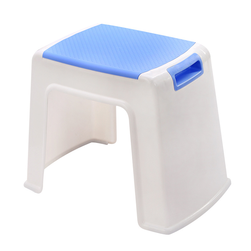 Living Room Plastic Stool Home Thickeneded Doorway Scandinavian Shoe Changing Stool Square Stool Wholesale Bathroom Non-Slip Kidsren's Low Bench