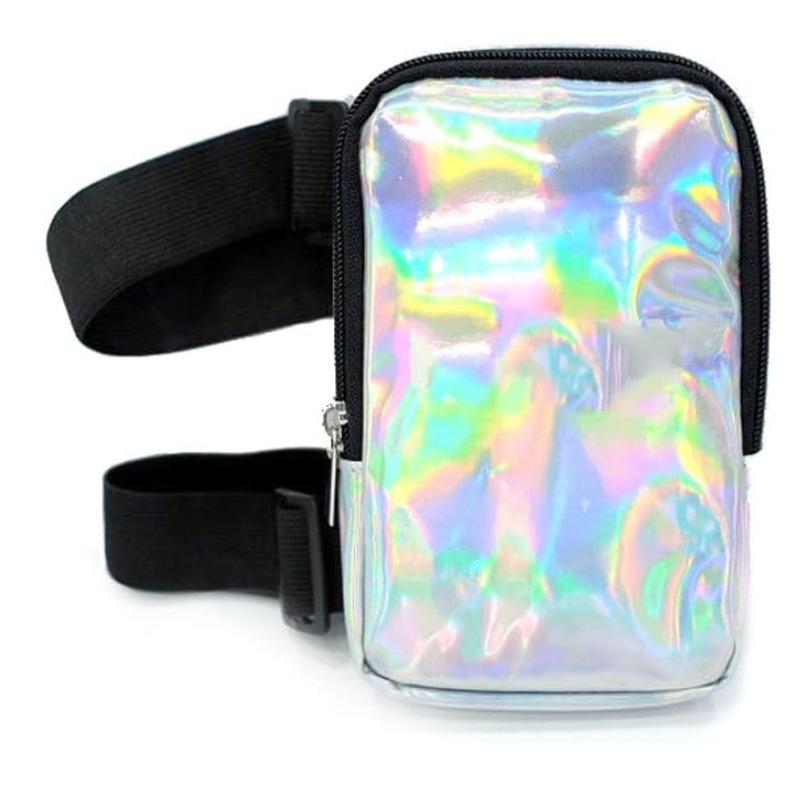 Amazon Cross-Border Best-Selling New Holographic Thigh Bag Women's Leg Strap Outdoor Waist Bag Carnival Hiking Waist
