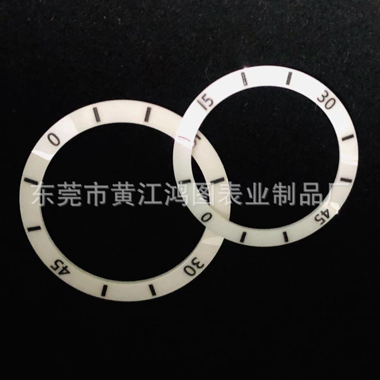 Women's Ceramic Ring Digital Black Outer Diameter 36mm Inner Diameter 29mm Dongguan Hongtu Ceramic Bezel