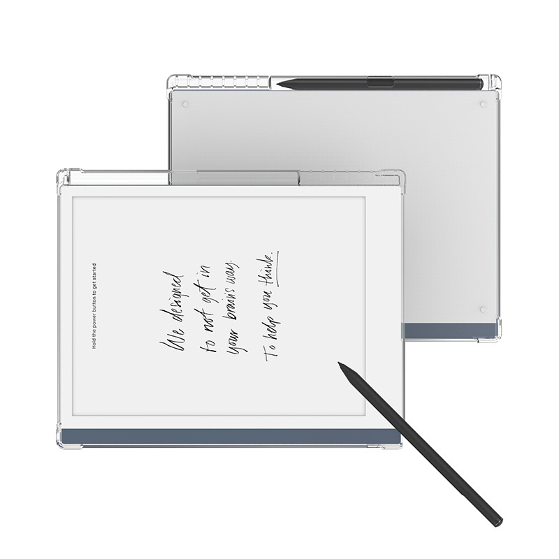 Suitable for Remarkable23 E-book Protective Cover Four Corner Airbag Anti-fall Transparent TPU Soft Case with Pen Slot