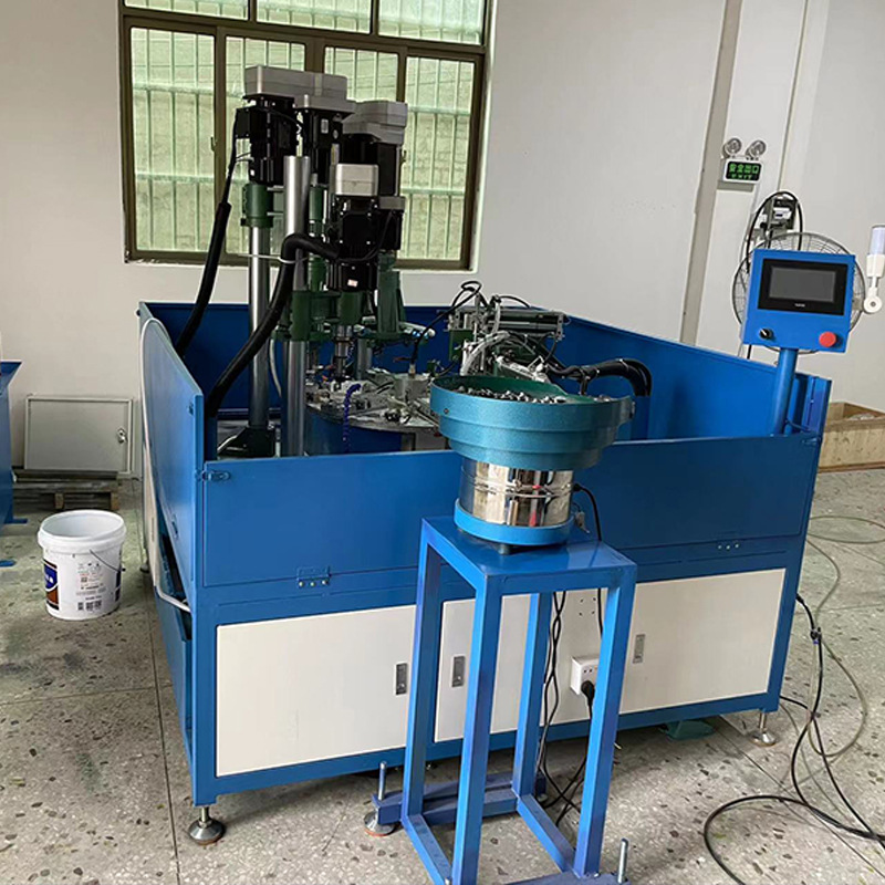 Automatic drilling tapping Chamfering machine six-station turntable drilling tapping machine thread processing CNC Machine