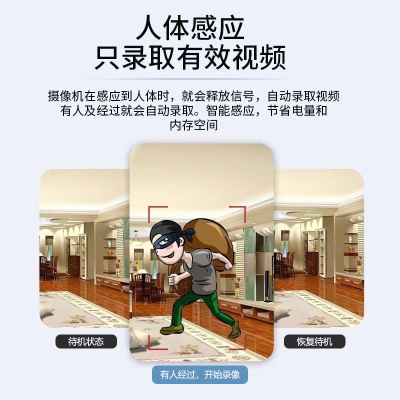 Home X5 Smart Remote Camera High-Definition Wireless Wifi Camera Night Vision Monitor X5 Night Vision Effect