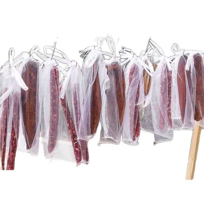 Non-Woven Fabric Bags for Cured Meat, Net Bags for Cured Duck, Salted Duck, Ham, Dried Fish, Fly-Proof, Breathable, Insect-Proof, Hanging Cured Meat Net Bags Wholesale