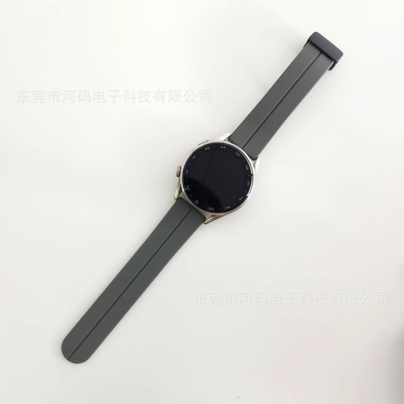 Suitable for Samsung Huawei Watch Foldableing Magnetic Silicone Watch Strap Quick Release Ear 20/22mm Silicone Wrist Strap