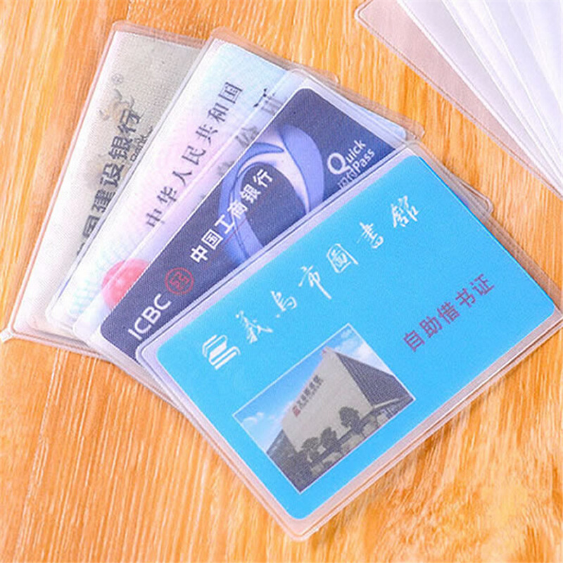 Transparent Frosted Certificate Card Holder Card Holder ID Card Holder Bank Credit Card Holder IC Card Holder Bus Card Holder Wallet