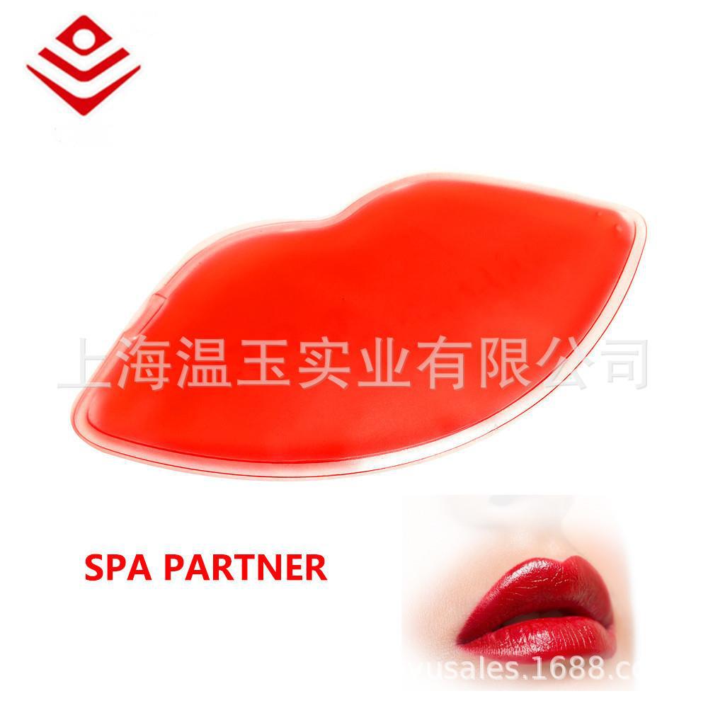 Manufacturer Wholesale Lip-Shaped Hot and Cold Compress Gel Lip Patch Hot and Cold Dual-Use Red Lip-Shaped Ice Patch Special for Ice Compress Lip