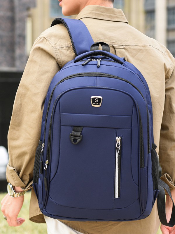 Cross-Border Large-Capacity Leisure Travel Backpack Men's College Student Bag Simple Computer Business Fashion Backpack