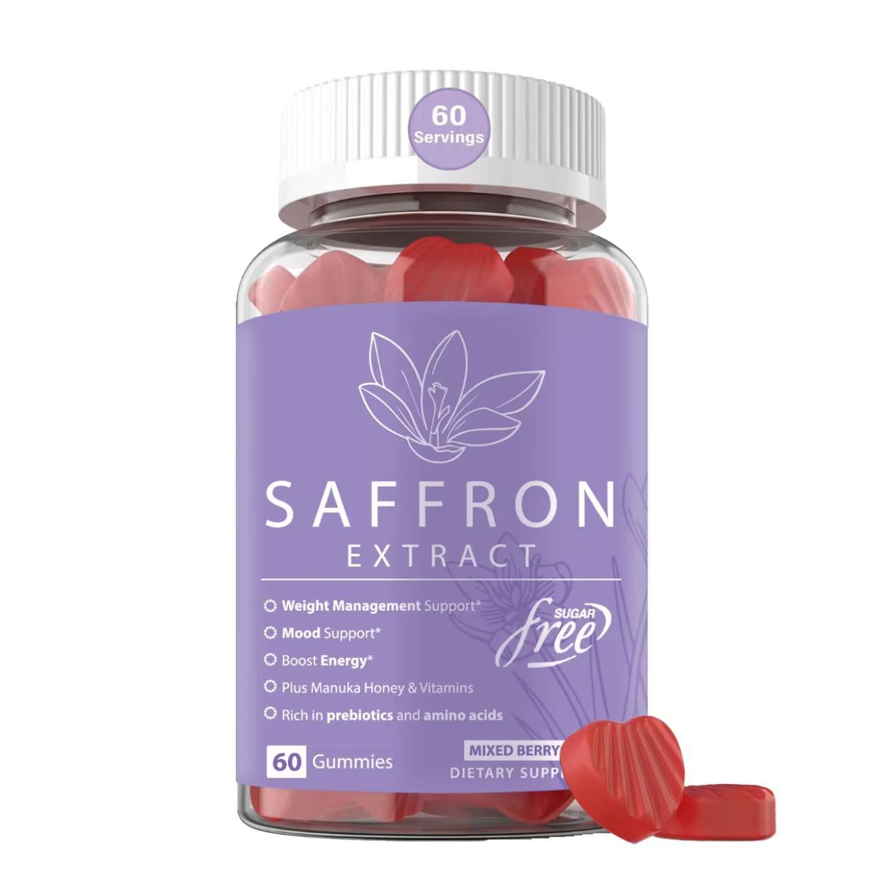 Cross-Border Daily Nourishing and Beautifying Saffron Gummies