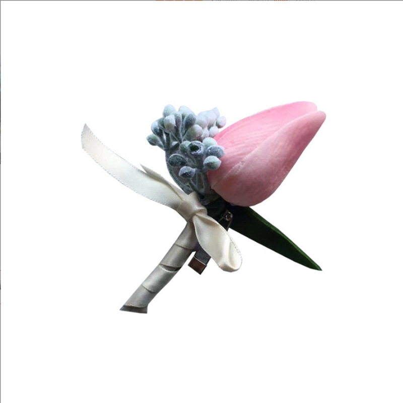 Mori Korean children's suit dress simulation corsage banquet opening guest wedding flower girl brooch a generation of hair