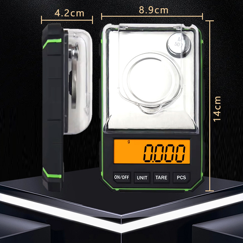 Precision Digital Scale Small Pocket Mini Scale Milligram Scale Accuracy 50g/0.001 Gram Digital Scale Weighing Device