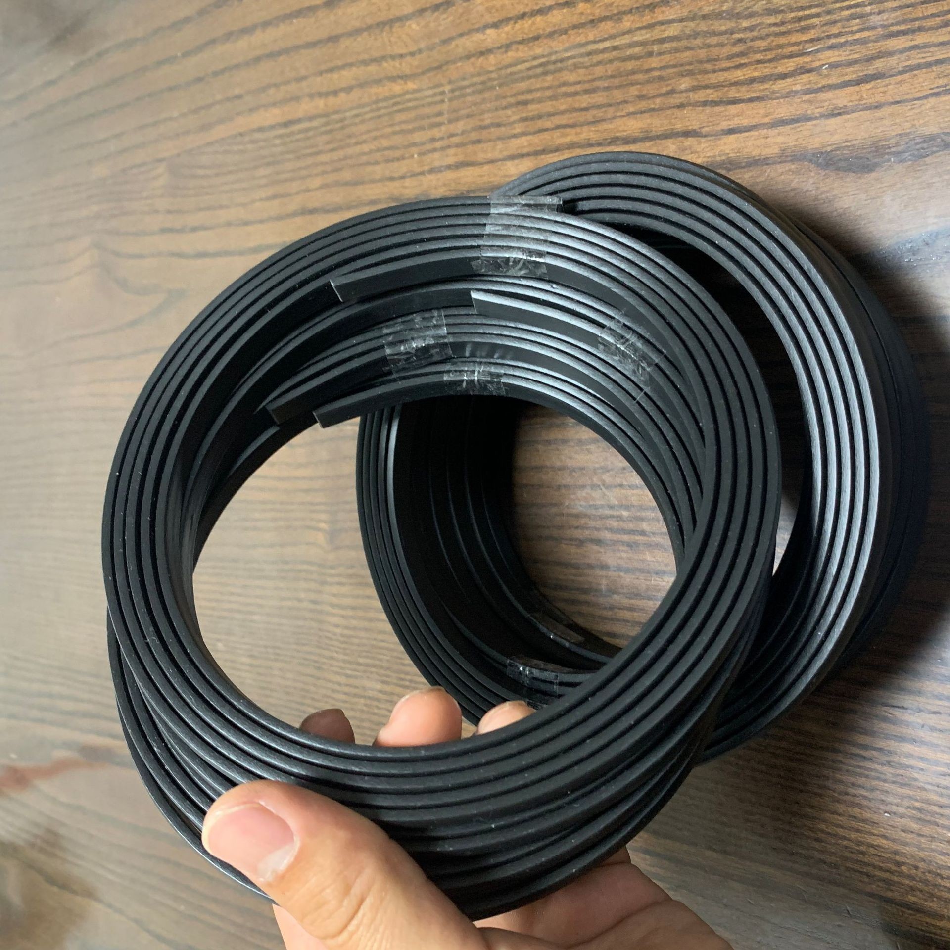 Black PP deciduous bag plastic support strip flat storage bag garden bag tool kit support strip