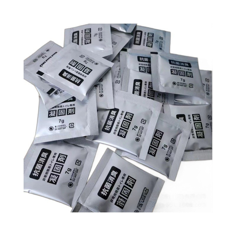 Degradable simple toilet urine coagulant urine curing portable urine coagulant mobile toilet coagulant