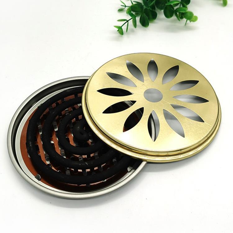Mosquito Incense Rack with Cover Mosquito Incense Tray Ash Tray Portable Serrated Mosquito Incense Tray with Cover Mosquito Incense Box Ash Tray