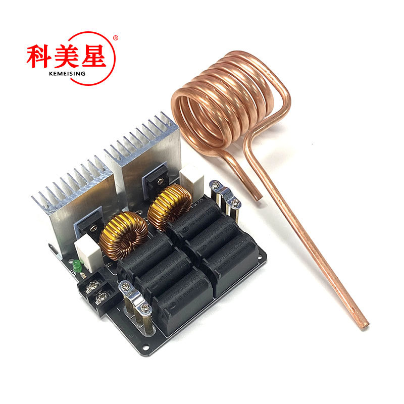 1000W ZVS высокочастотная индукционная печь, высокочастотная машина, высокочастотное закаливание, среднечастотная печь с медной трубкой без Tap