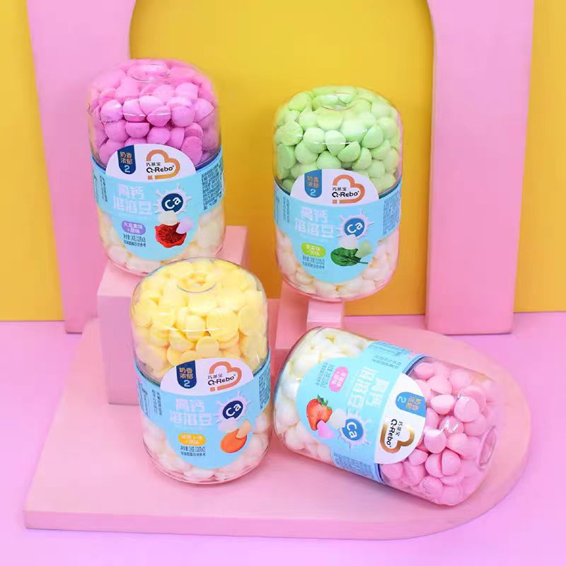 New Arrivals in October: Qiaolaibao Soluble Beans with Prebiotics, Two-Color Soluble Beans 24g, Soluble Snack Beans, Double-Layer Soluble Beans