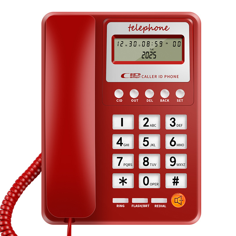 Cross-Border English Telephone Battery-Free Telephone Caller Id Fixed Landline Business Home Hotel Telephon