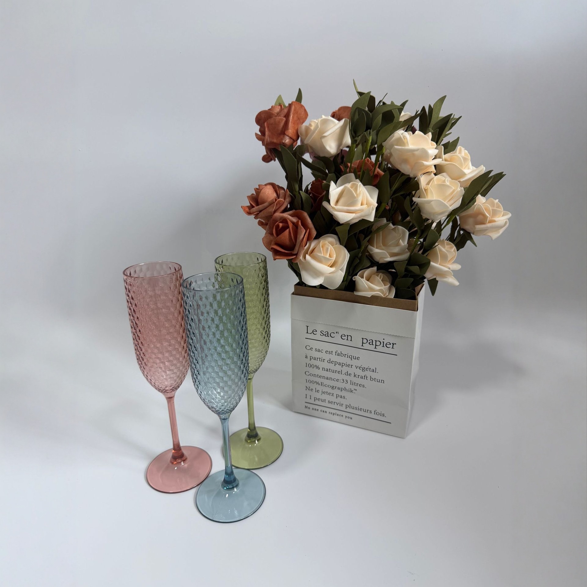 Ps Plastic Polka Dot Pattern Tall Red Wine Glass Cocktail Glass Champagne Glass Plastic Wine Glass Party Catering Water Cup Cup