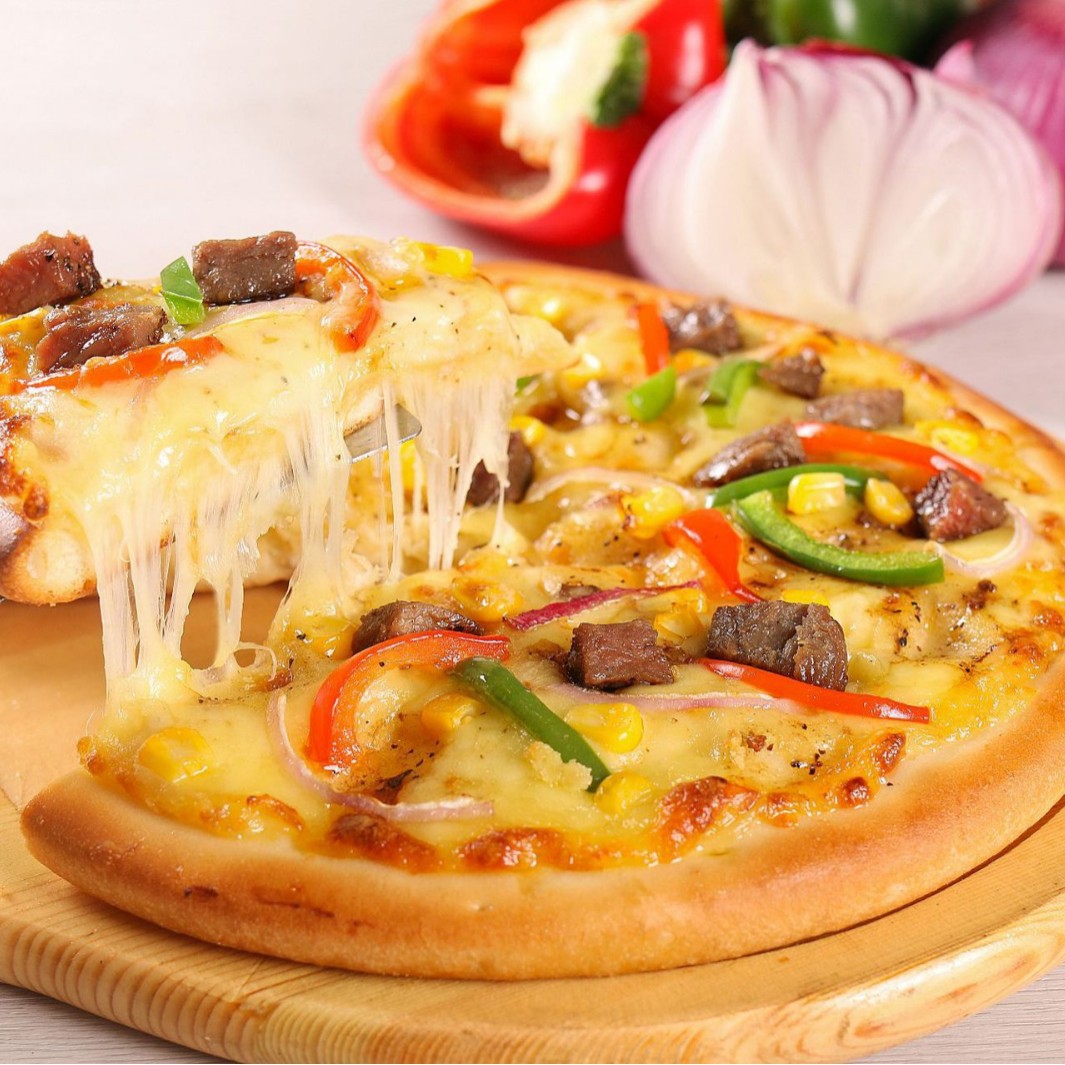 Pizza Semi-Finished Product Heated Ready-To-Eat Cheese Home Durian Pizza Breakfast Pizza Air Fryer Instant Food
