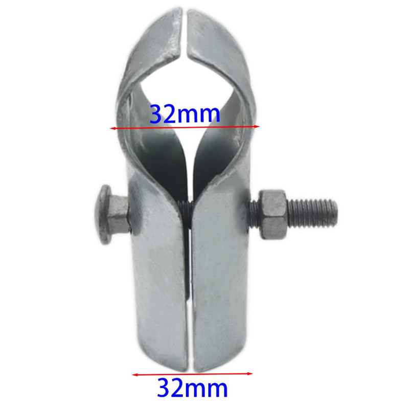 1-3/8“ and 1-5/8” T-Shaped Clip Dog Cage Accessories Chain Link Fence T-Shaped Pipe Clamp for Amazon