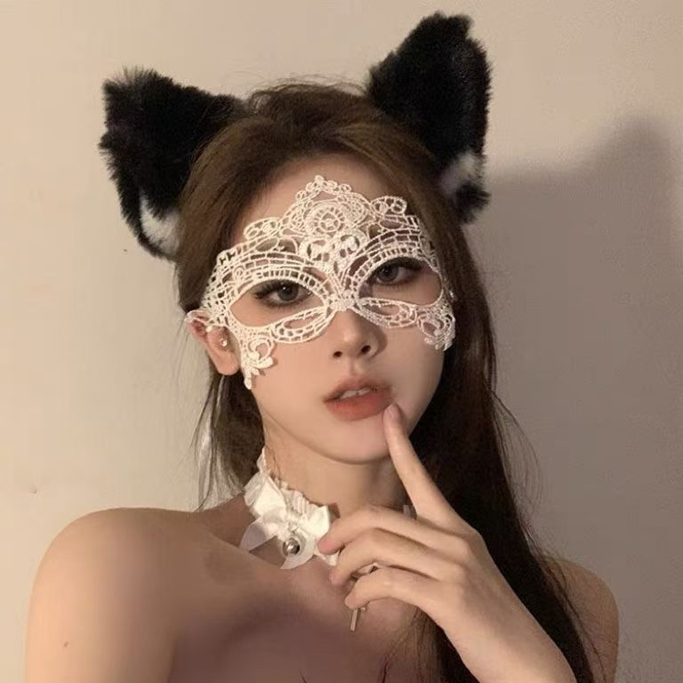 Halloween Masquerade Mask Sexy Black Lace Embroidered Eye Mask cosplay Props Yiwu Accessories