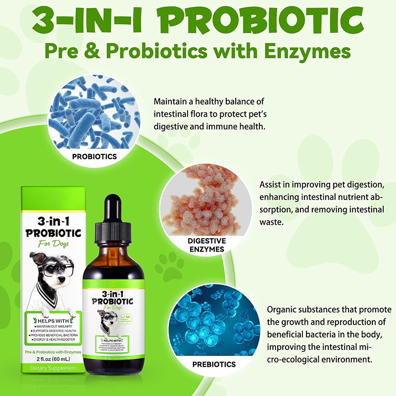 Popular Kindergarten Pet Dog Probiotic Drops Probiotics for Dogs Direct Sales and Wholesale from the Source Manufacturer