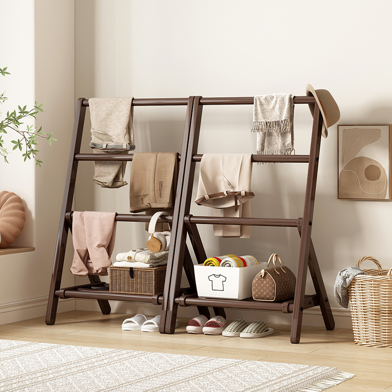 Casual Bedside Coat Rack, Bedroom Foldableing Clothes Rack, Bedside Clothes Rack, Clothes Storage and Sundry Rack