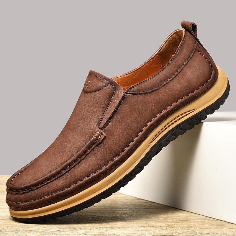 New Casual Shoes, First Layer Cowhide Outdoor Casual Men's Shoes