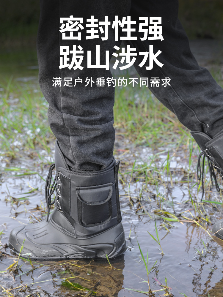 Campers Warm Fishing Shoes Fishing Special Non-slip Waterproof Ice Fishing Snow Boots Fishing Boots Arata Fishing Shoes Reef Climbing Shoes