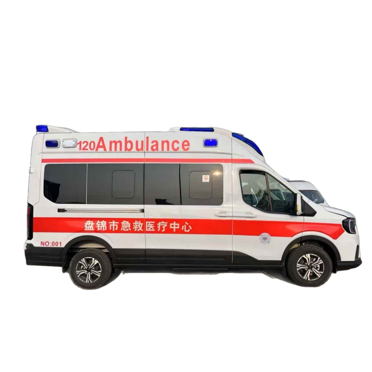 National Vi Ford New Generation T8 Transport Ambulance Short Axle Mid-Top 120 Emergency Vehicle Negative Pressure Monitoring Vehicle