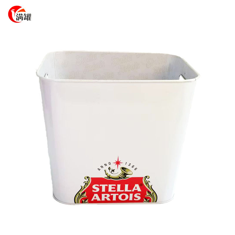 Factory Direct Sales Galvanized Iron Ice Bucket Bar Ktv Satchel Beer Bucket Outdoor Party Metal Small Iron Bucket