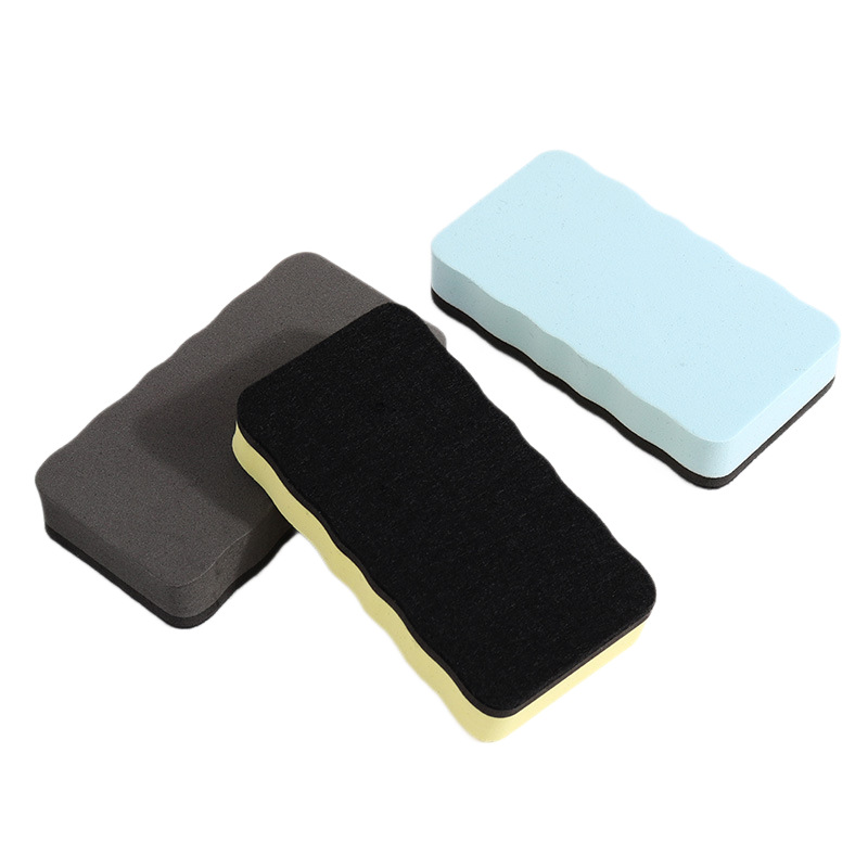 Manufacturer Wholesale Whiteboard Eraser Eva Felt Cloth Colorful Wavy Magnetic Adsorbable Office Teaching Blackboard Eraser