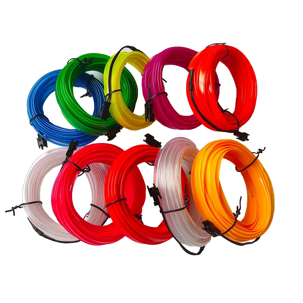 El Cold Light Luminous Line Led Cold Light Stickman Clothes Luminous Line Performance Clothing Luminous Line