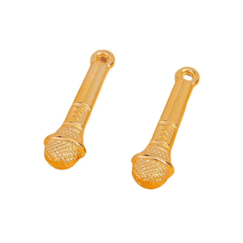 Multicolor Jewelry Accessories Alloy DIY Sports Music Microphone Pendant