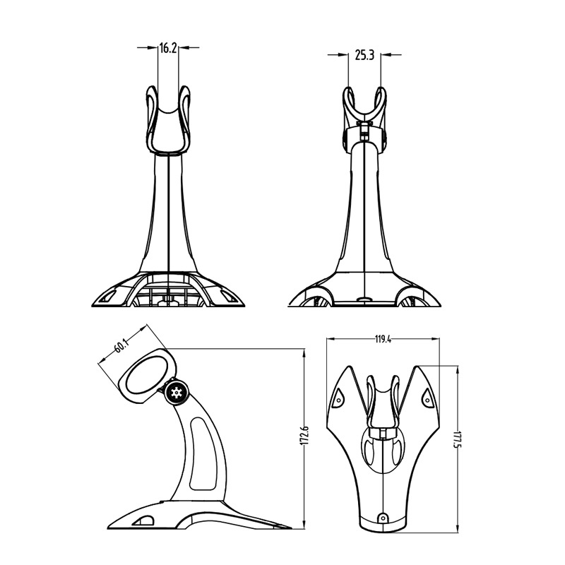 Universal bracket domestic scanning gun universal substitute bracket supermarket scanning gun self-induction continuous scanning gun bracket