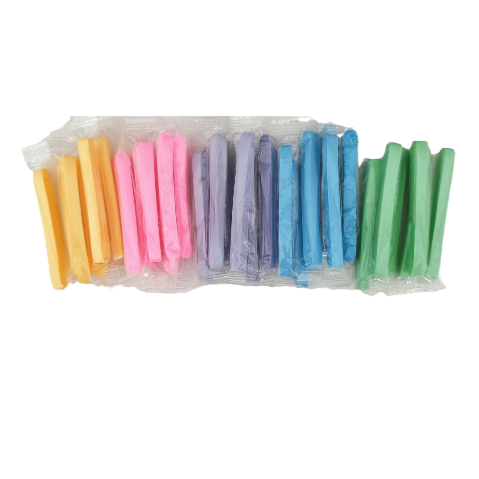 Caiwei single independent packaging compression strip face washing puff bubble water change round cleansing puff color sponge strip makeup remover cotton