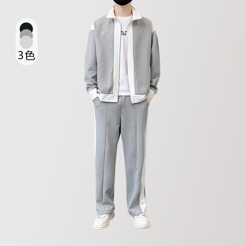 Спортивный костюм, мужская весна, модный длинный рукав, толстовка, брюки, комфортная куртка, повседневная куртка для мужчин
