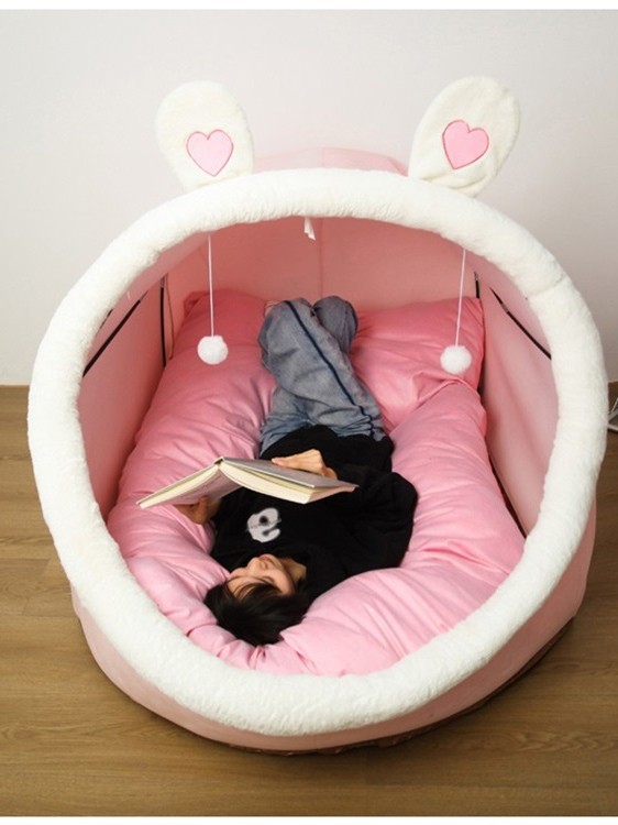 Human Kennel Giant Cat Nest Tent Lazy Sofa Nest Cute Living Room Sleeping Bedroom Cartoon Internet Popular Adult