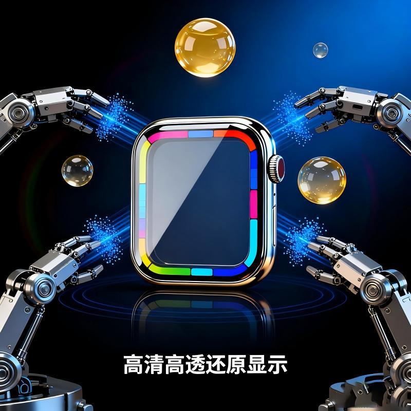 Applewatchs S10 45mm Black High-Definition High-Transparency Anti-Fall, Explosion-Proof and Scratch-Proof Watch Film Protective Film