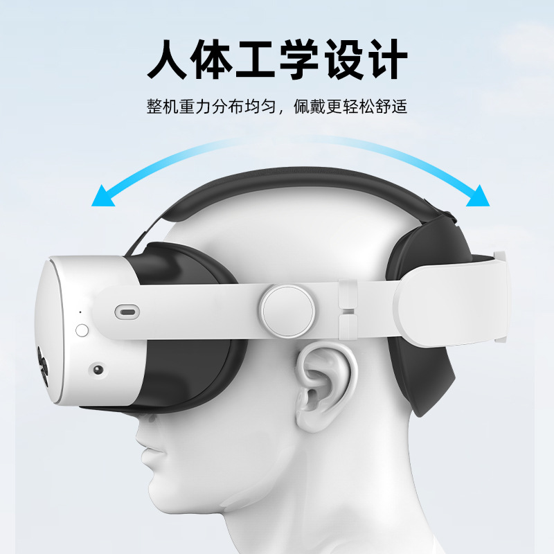 Suitable for Meta Quest 3S Replacement Elite Headband Upgrade, Comfortable to Wear, Adjustable and Convenient to Reduce Stress
